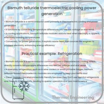  Bismuth Telluride: Yeni Nesil Termoelektrik Cihazların Devrimci Malzemesi mi?